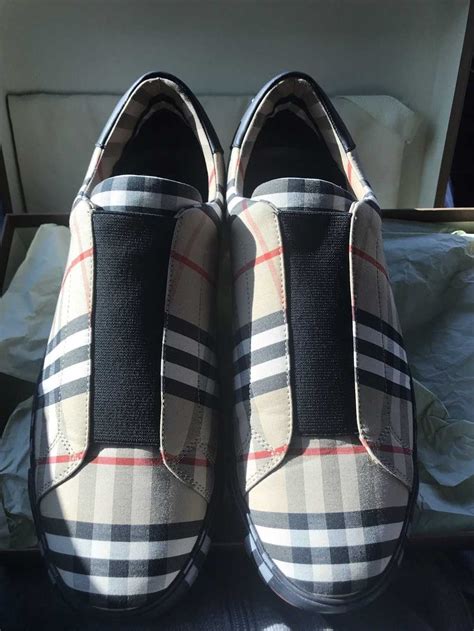 burberry slip on shoes|padded classic burberry sneakers.